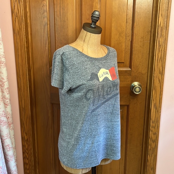 EUC Anthropologie Sol Angeles  Merci T-shirt Size S - Picture 1 of 9
